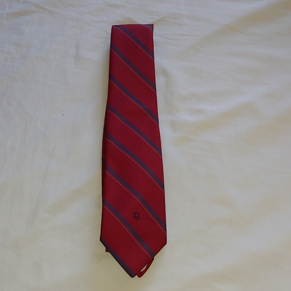 Christian Dior Vintage Striped Neck Tie - Picture 1 of 5